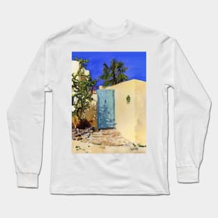 Mediterranean Blue Long Sleeve T-Shirt